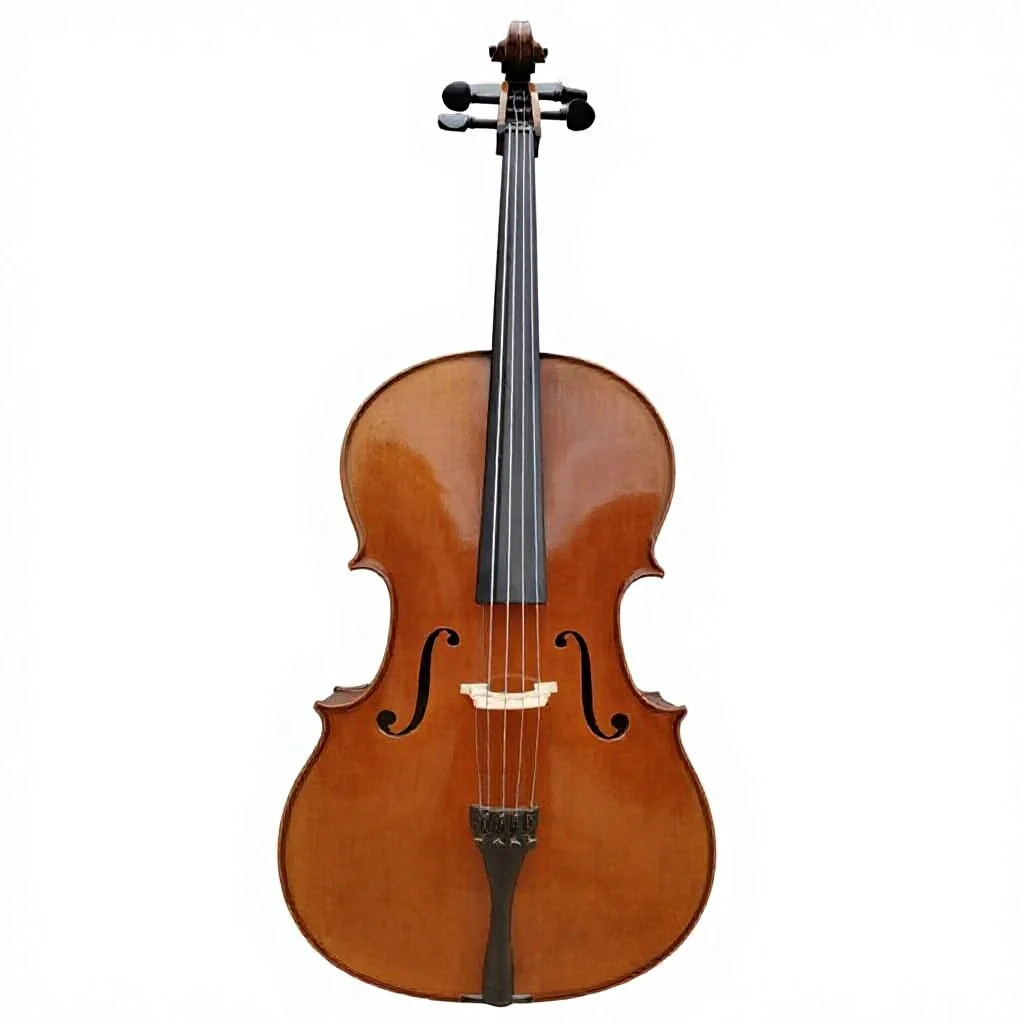 Handmade Ebony Fingerboard 4/4 Cello, Hand Oil Varnished Finish with Hard Case for Professional Performance