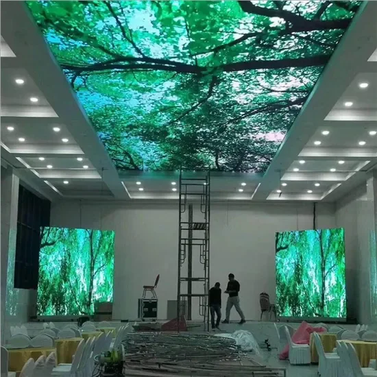 Custom Waterproof LED DisplayIndoor Full Color Hanging Light Weight Ceiling Screen Display