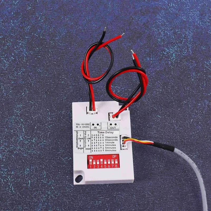 4X 12V 24V PIR Motion Sensor Switch IR Infrared Human Induction Time Delay Relay Switch Corridor LED Light Timer Switch