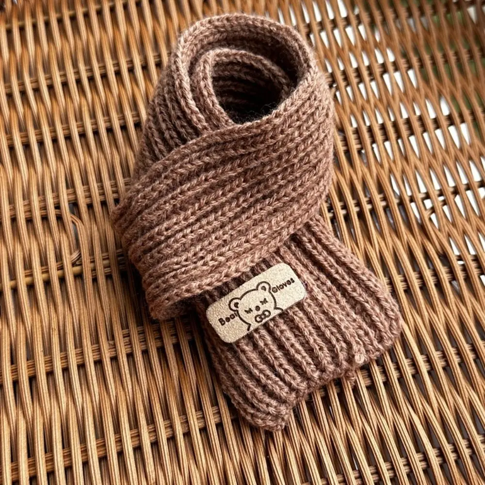 さまざまな色のクマの形をしたニットの人形のスカーフ,カジュアルウェア,子供向けのDIYギフトおもちゃ,綿の人形,ファッション人形,20cm