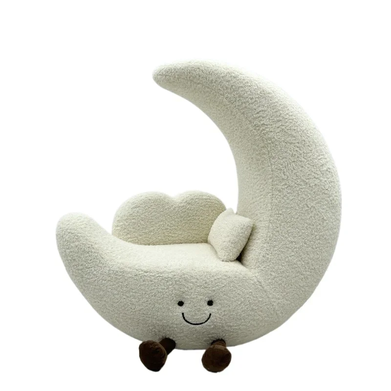 เก้าอี้โซฟาพักผ่อนสีครีม