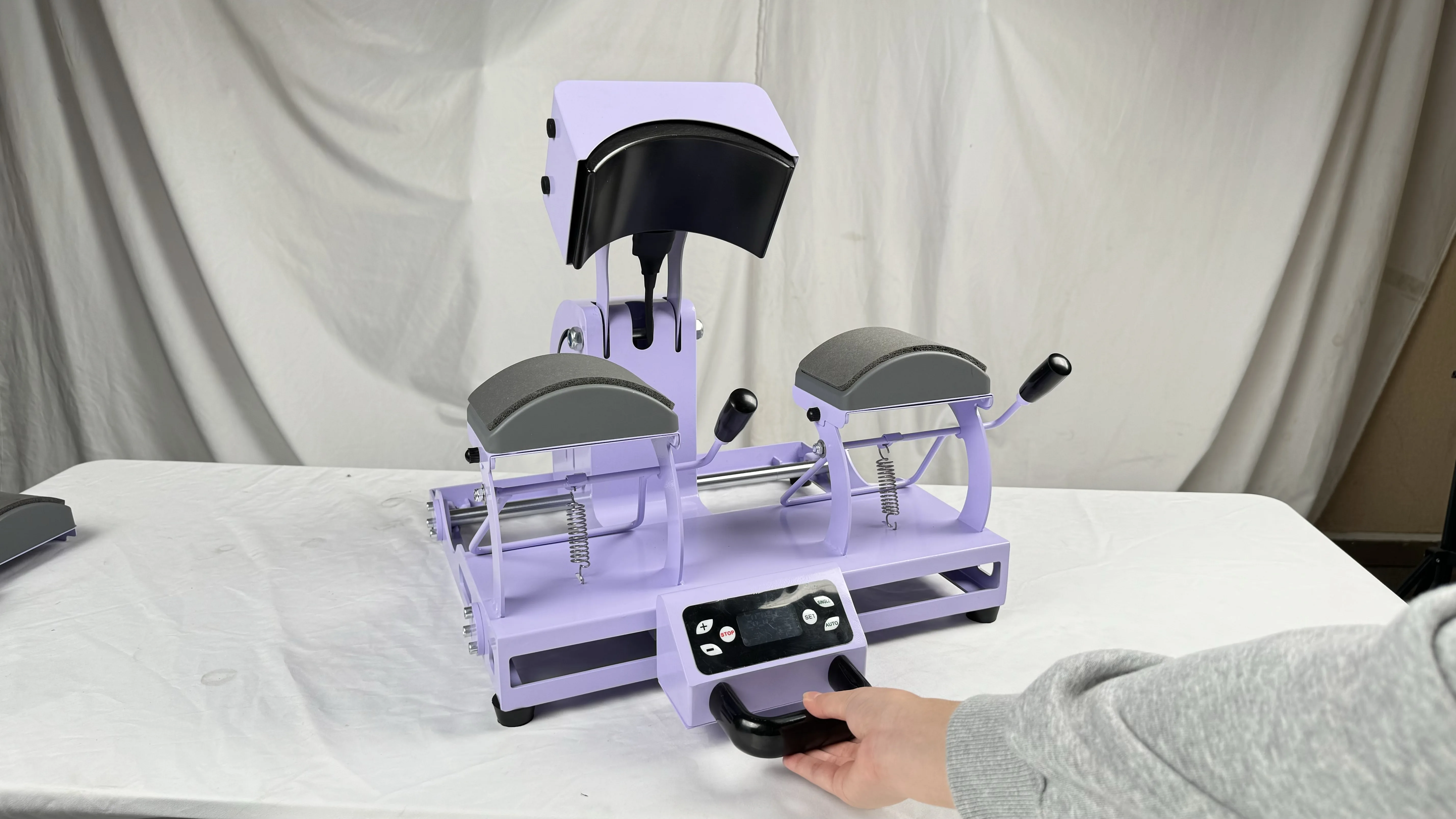 Compact Sublimation Double Station Electric Auto Tumbler Heat Press Machine  Interchangeable Mugs Versatile Customization