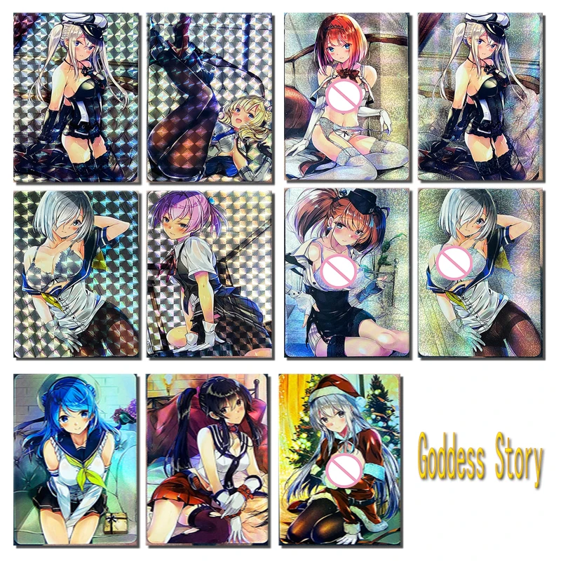 

New Goddess Story Fleet Collection Yamato Mamiya Iowa Refractive Flashcards Game Collection Children's Toys Birthday Gifts