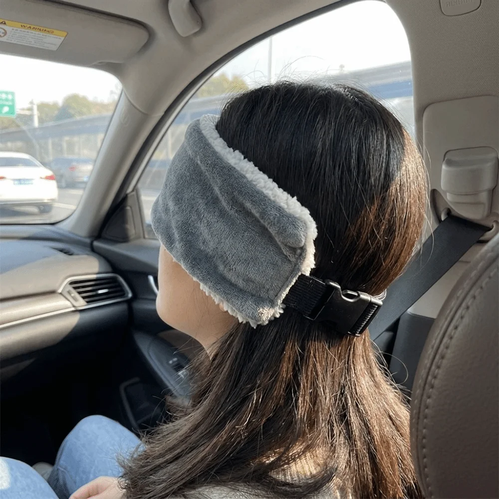 Adjustable Travel Eyemask Multi-functional Soft Head Support Strap Ergonomic Compact Neck Pillow Long-Distance Travel