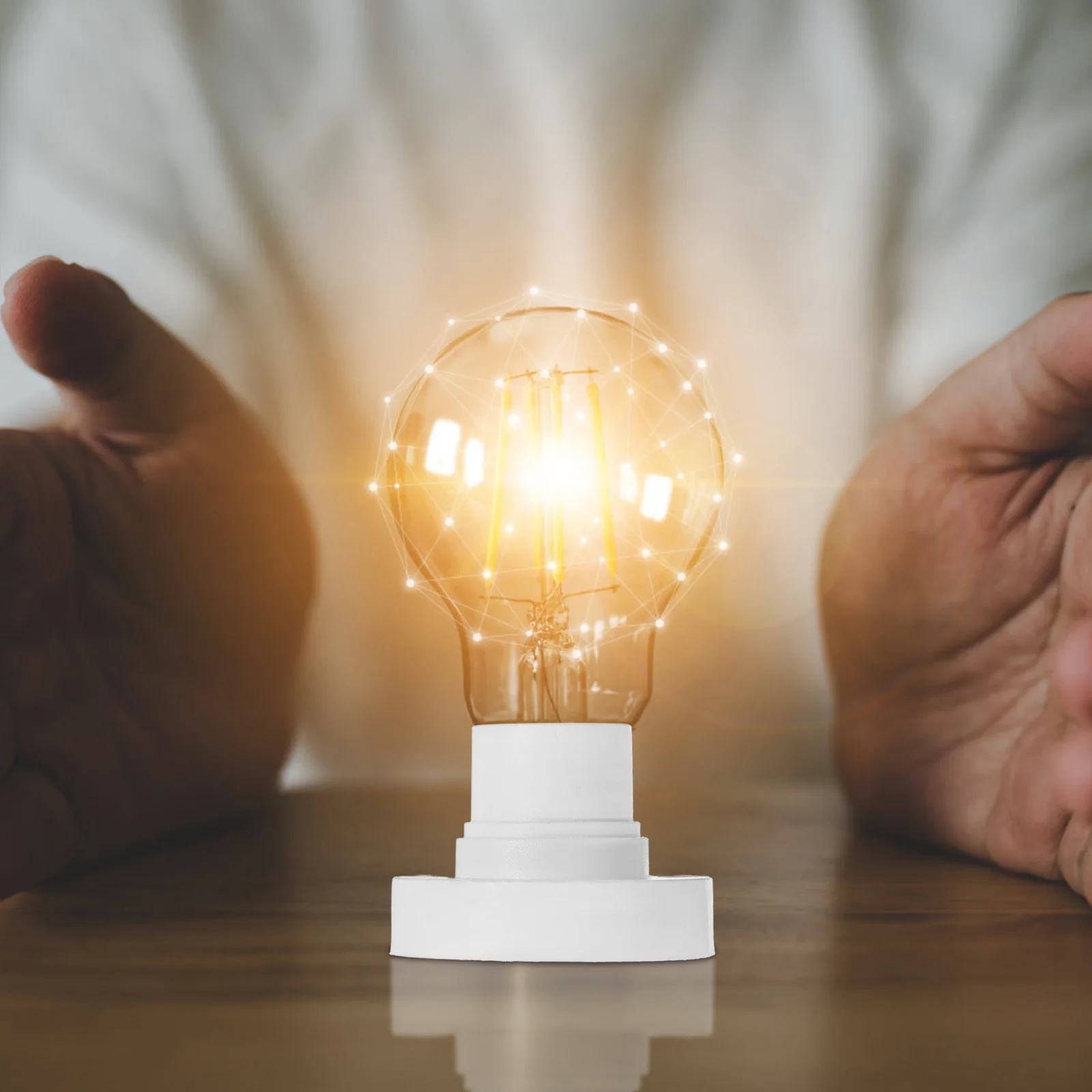 

Plastic Pendant Lamp Base E14 Light Socket Holder Vintage Style Easy Install Decorative Lighting Fixture for Home Restaurant