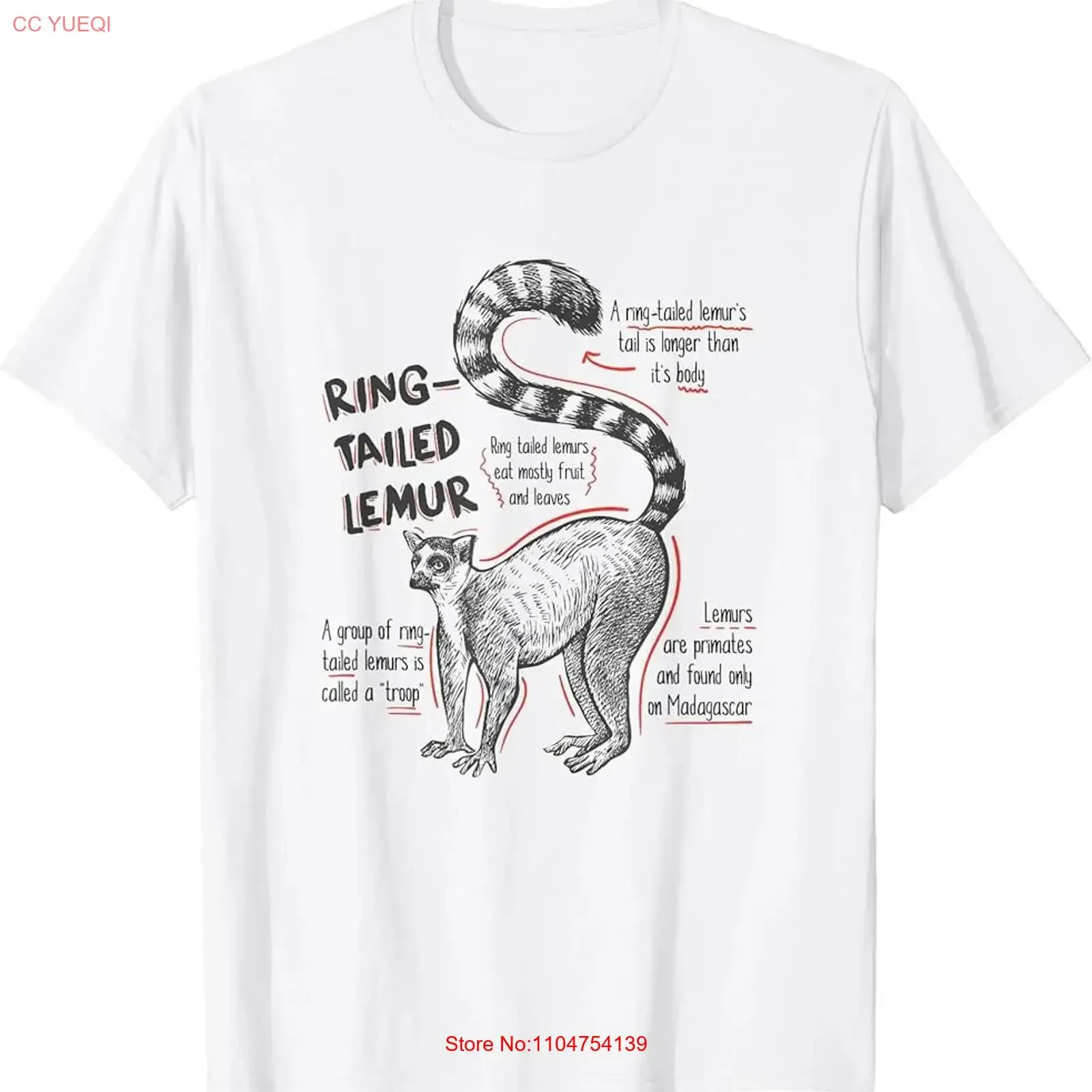 Trendy Ring Tailed Lemur Facts T Shirt vintage Washed graphic Soft Stretched homme Unisex designer clothes Slightly fashion