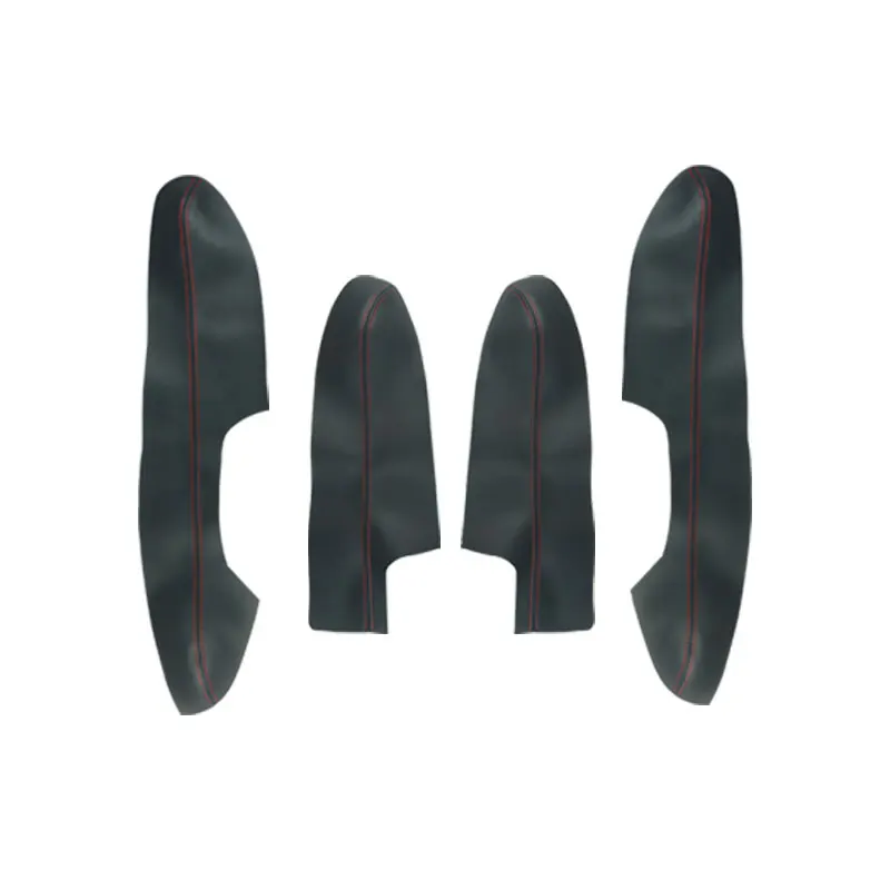 4Pcs Microfiber Leather Interior Door Armrest Cover Trim For Nissan X‑Trail Rogue 2014‑2018 Protector Accessories