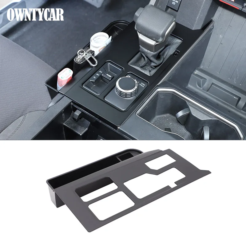 

Для Toyota Tundra Sequoia 2022-2025 ABS матовый черный автомобильная центральная консоль панель переключения передач ящик для хранения аксессуары для салона автомобиля