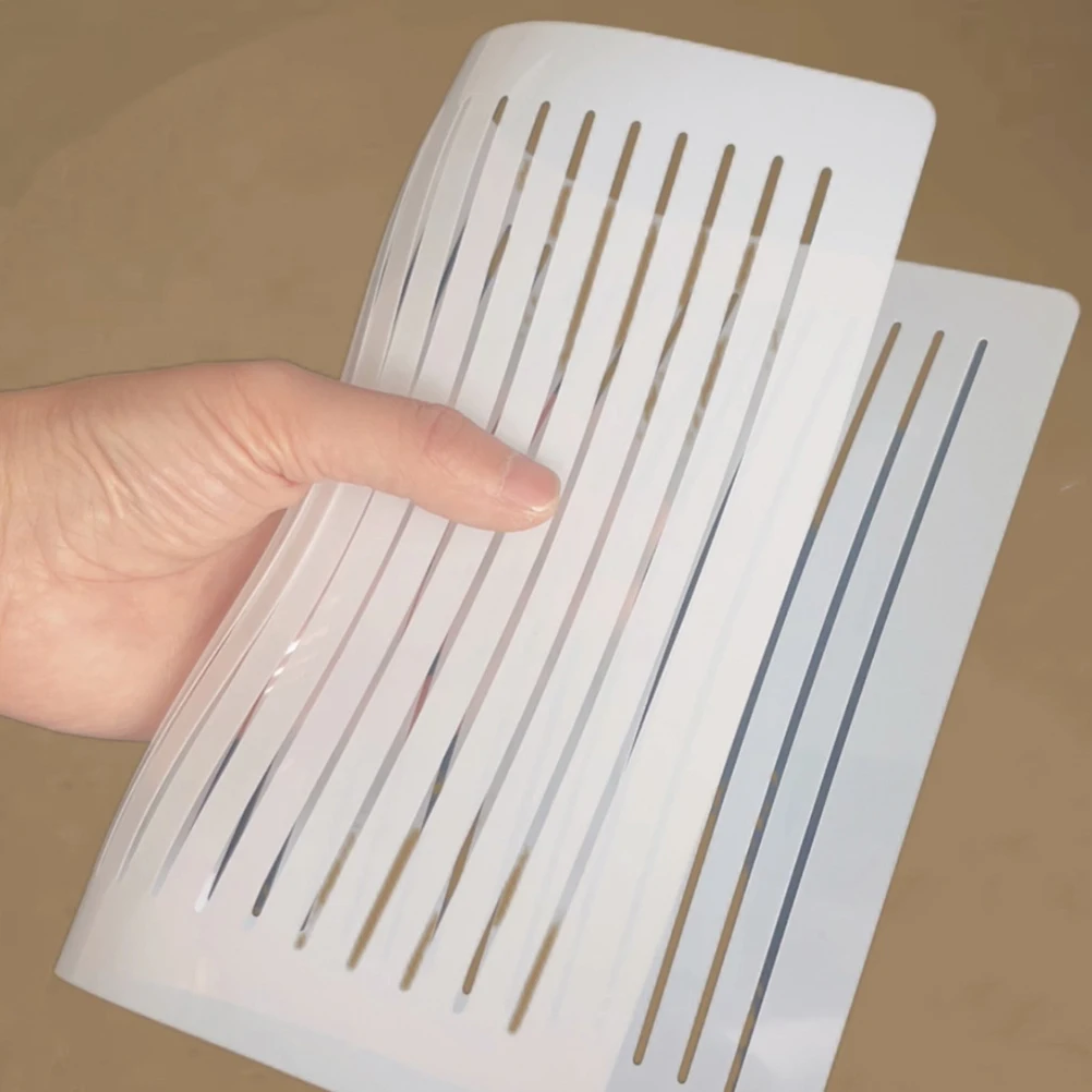 12pcs Invitation Greeting Card Template PP Easy Clean Reusable Stencils Lightweight Crafting for letters