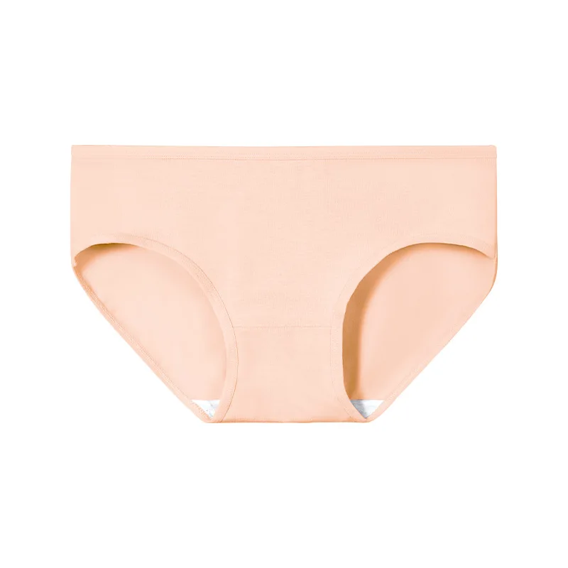 Cotton underwear girls cotton anti-bacterial crotch middle waist no lines little ladies new Japanese students breathable triangl