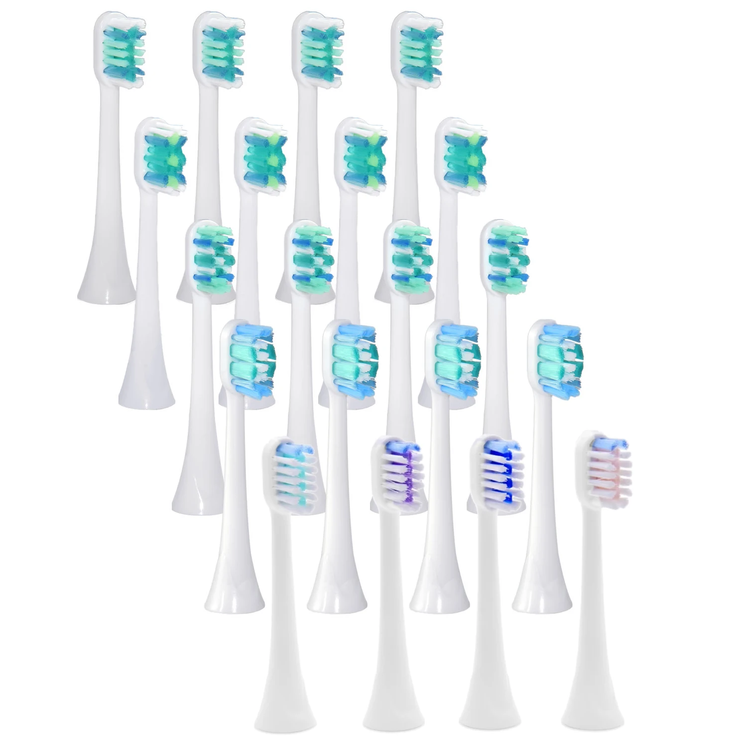 20Pack Toothbrush Replacement Heads Fit for Philips Sonicare Electric Toothbrushes  on Brush Handles 4100 5100, Replace C2 C3 G2