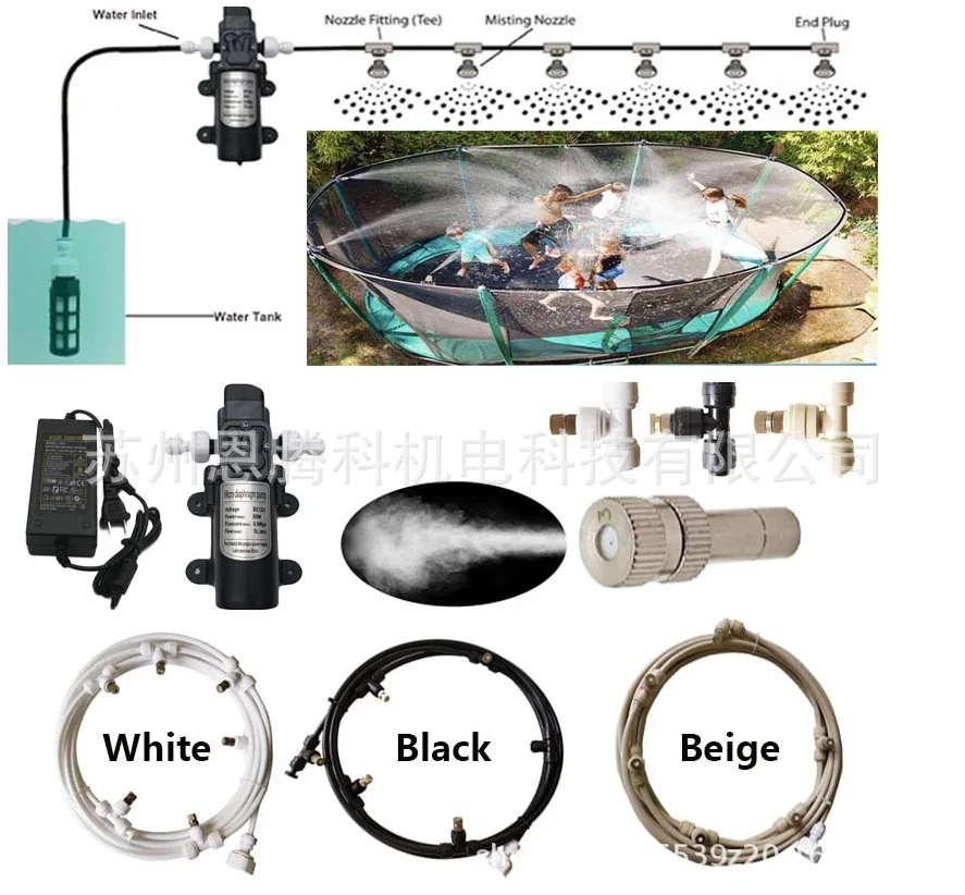 

Садовый спринклер, внешний насос, распылительная система распыления, распылитель используется для орошения цветочных и растений, теплиц 6–18 м.