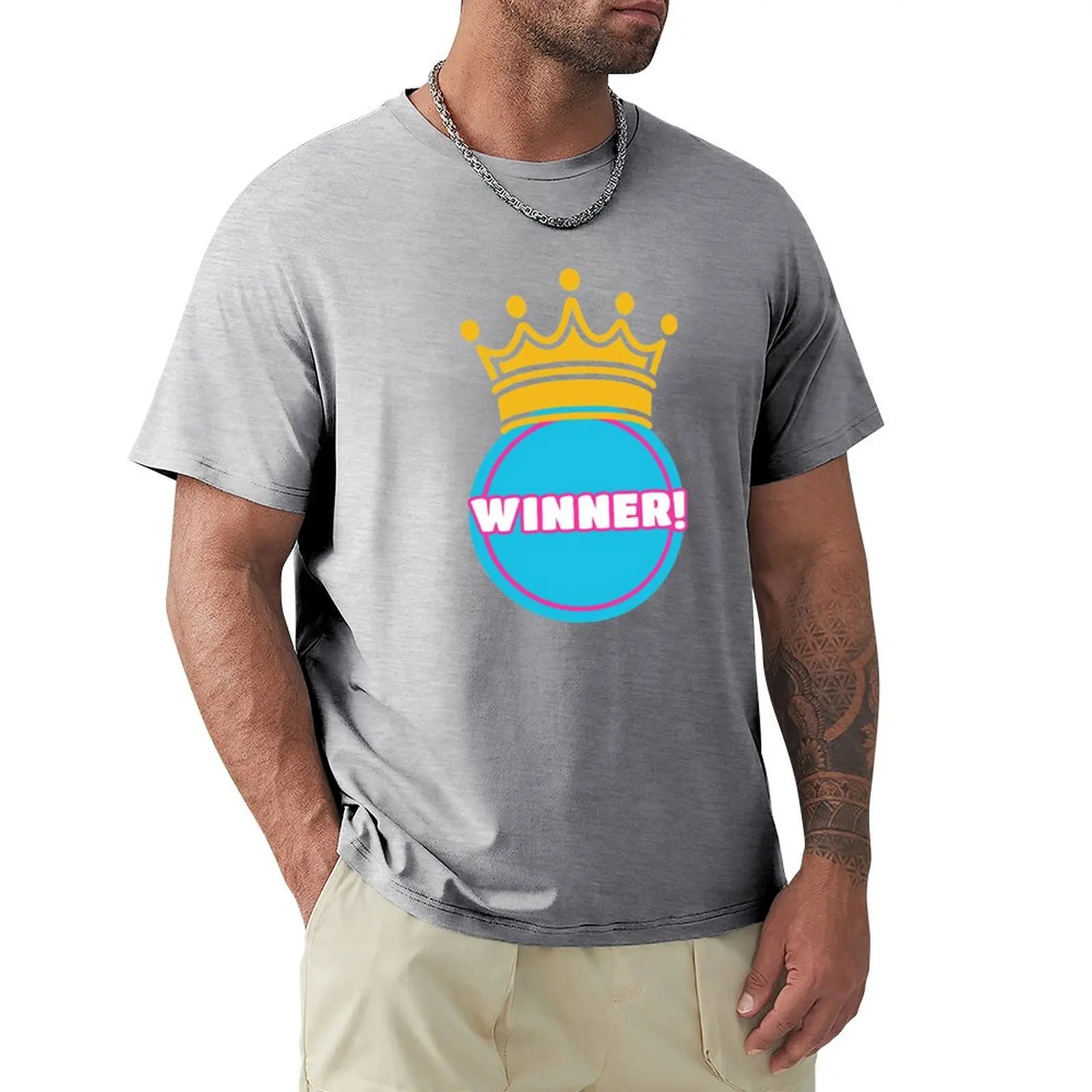 Winner T-shirt Aesthetic clothing Short sleeve tee mens workout shirts