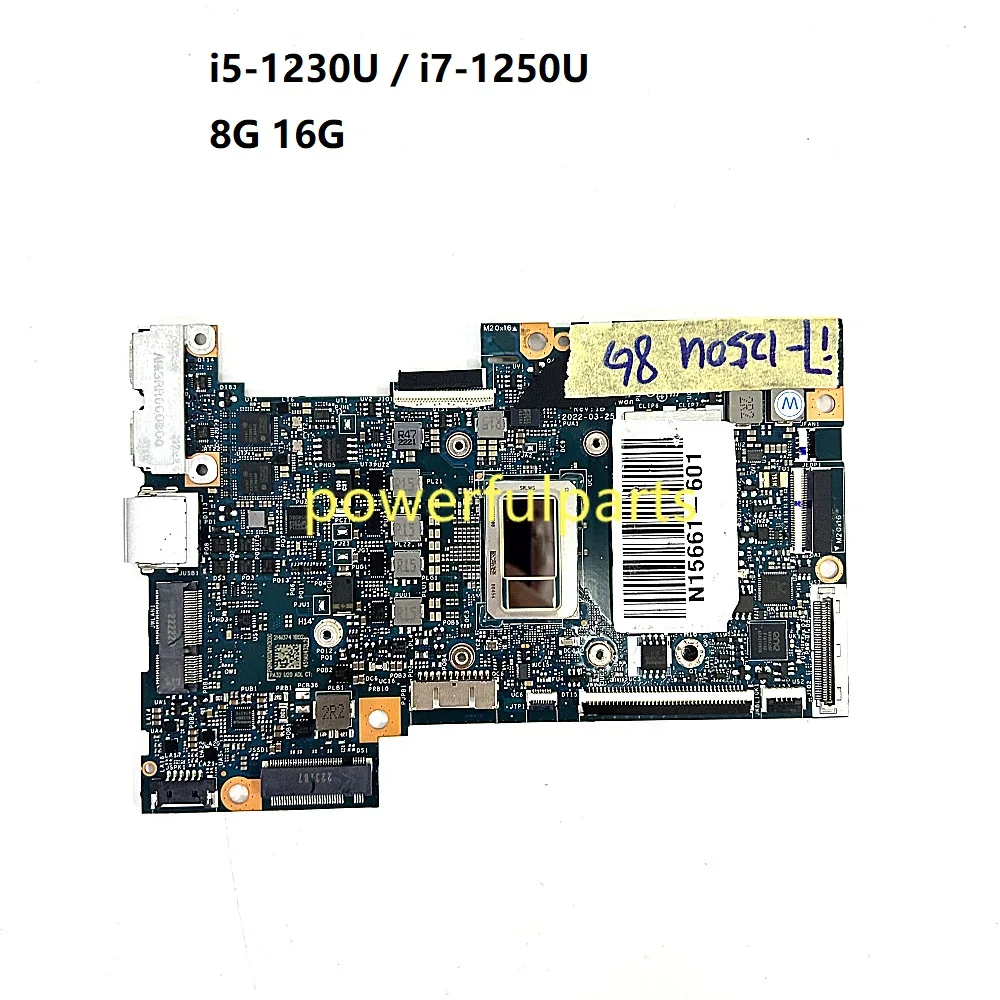 

Материнская плата для Hp Envy 13-BF IPA32 LA-M024P N15661-601 N15660-601 I5-1230U I7-1250U 8G 16G RAM работает хорошо