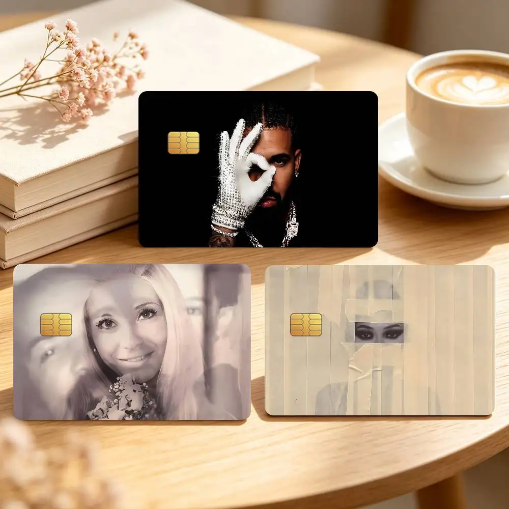 Rapper D-Drake Iceman Music Credit Card Skin Stickers For Bank Bus Metro Cards Waterproof Anti-Scratch Gift 4PCS