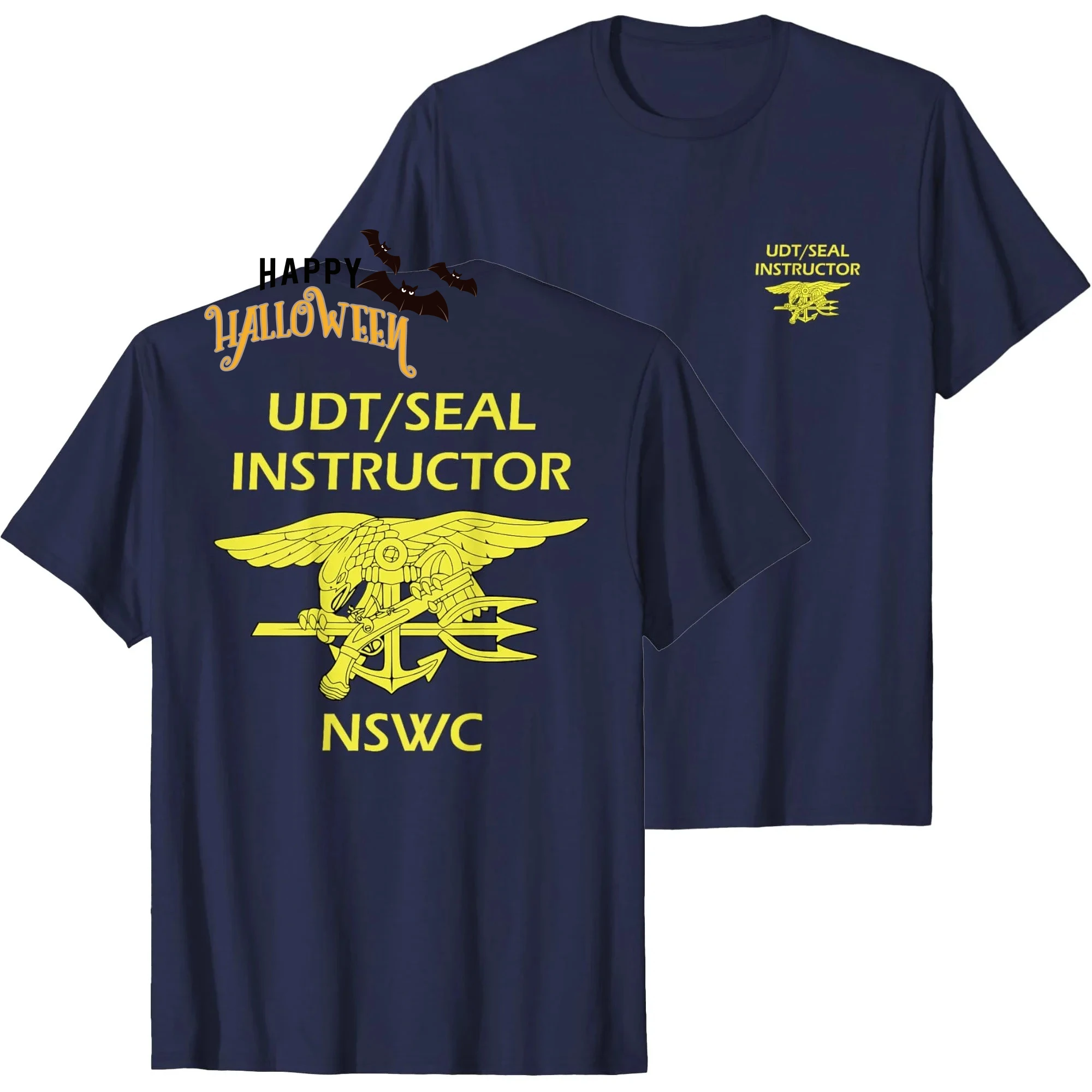 

UDT Seal Instructor Uniform NSWC Naval Seals T-Shirt 100% Cotton O-Neck Short Sleeve Summer Casual Mens T-shirt Size S-3XL