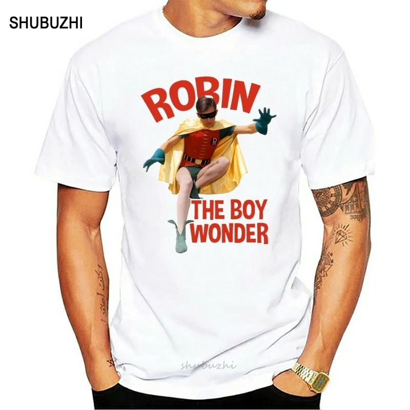 Robin The Boy Wonder T-Shirt Bat-Man Vintage Tv Show Burt Ward 100 Cotton Tee 42Nd 30Th 40Th 50Th Birthday Tee Shirt