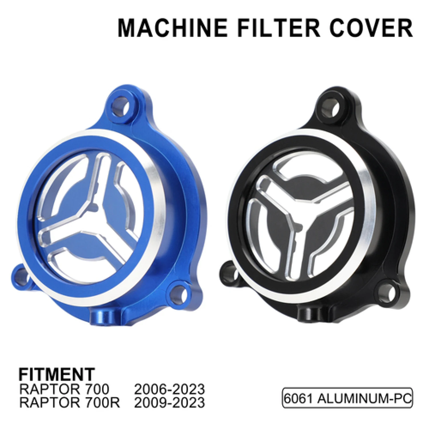 

Engine Oil Filter Cover CNC Cap Motorcycle Accessories For Yamaha Raptor 700 2006-2023 Raptor 700R 2009 2010-2023 Transparent