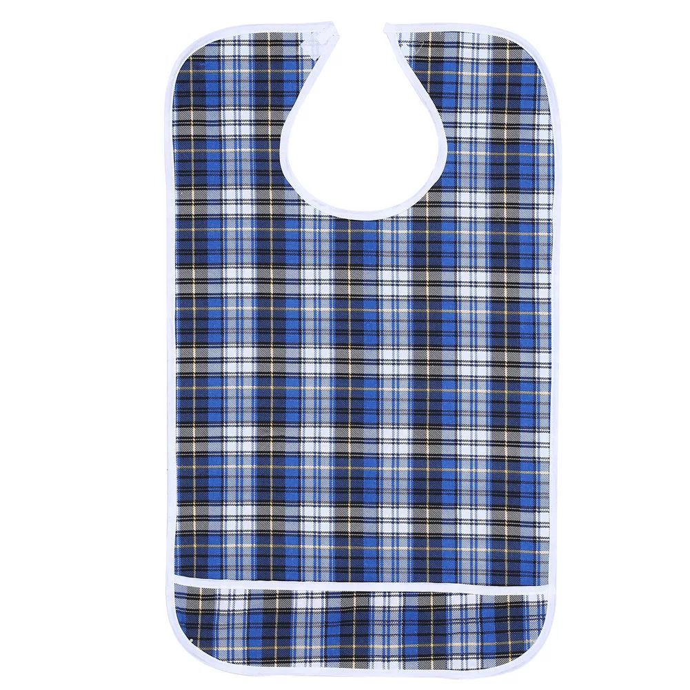 

Clothing Protector Bib Elder Bib 3Colors Waterproof Adult Elder Mealtime Bib Washable Dinning Aid Clothes Protector Adult Bib
