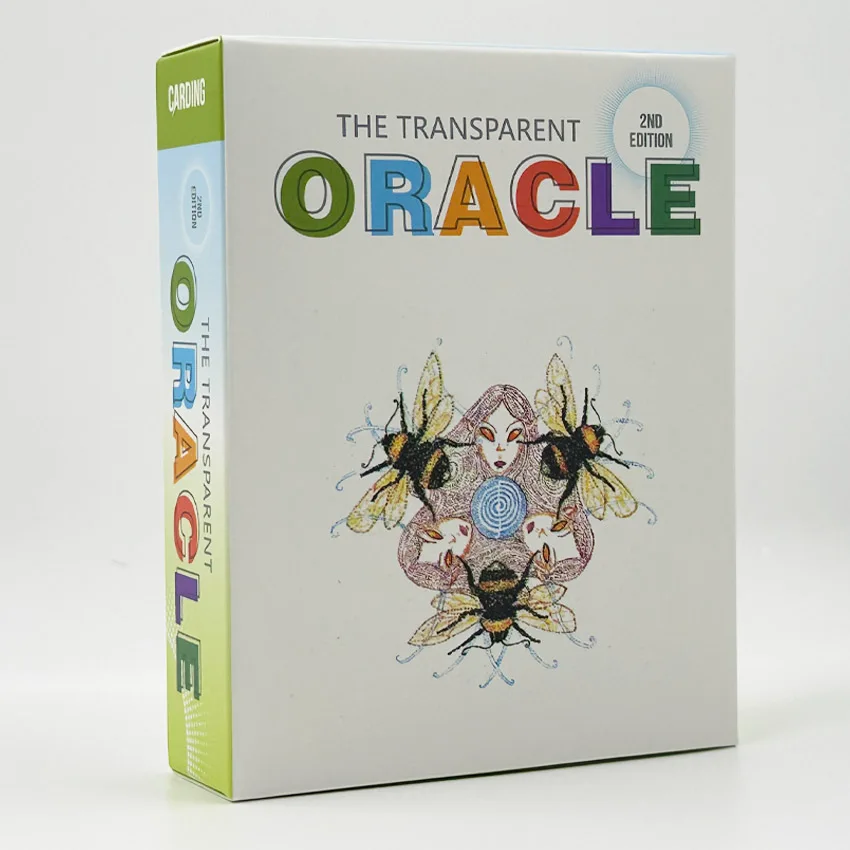 78 Cards The Transparent Oracle PVC Cards Paper Manual With White Cloth Card Games