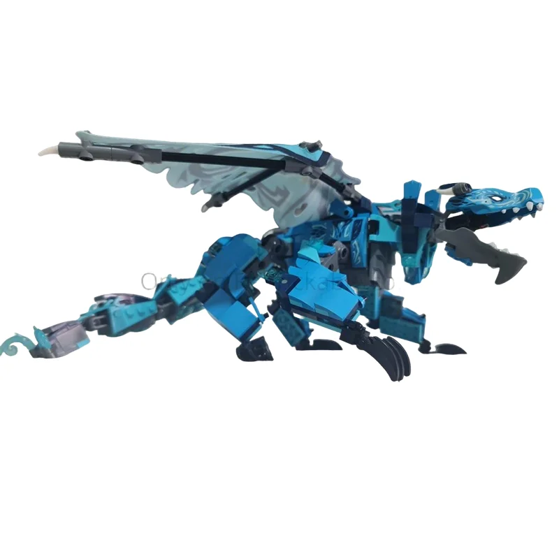 418pcs MOC Chonkie Water Dragon Ninjia Model Building Blocks Construction Toy Christmas Gift Creative Collection Idea Education