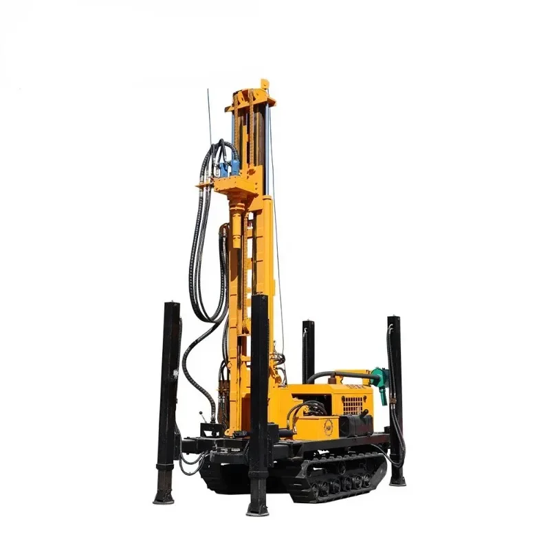 Top Drive Head DRILL RIG Deep Crawler Mounted Water Well Drilling Rigs