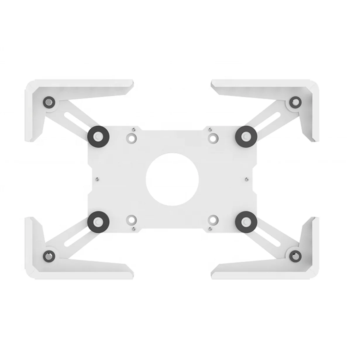 

Wall Mount Tablet Enclosure Adjustable Tablet Holder Tablet Bracket Wall Hanging or Desktop Stand Holder UTC-13 White