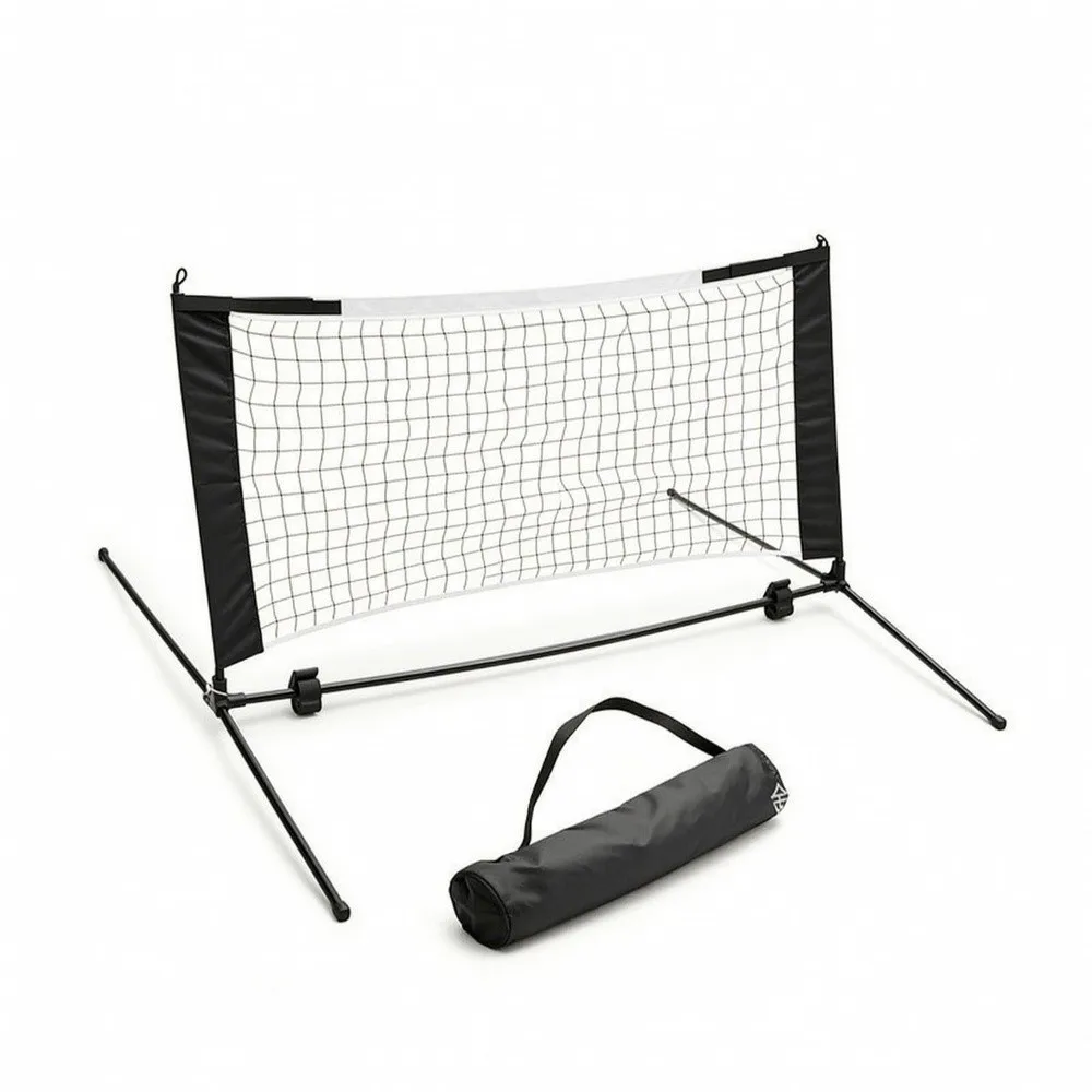 Portable Pickleball Net Portable Pickleball Net System Set Frame Stand with Angled Side Legs Polyester Net and Carrying
