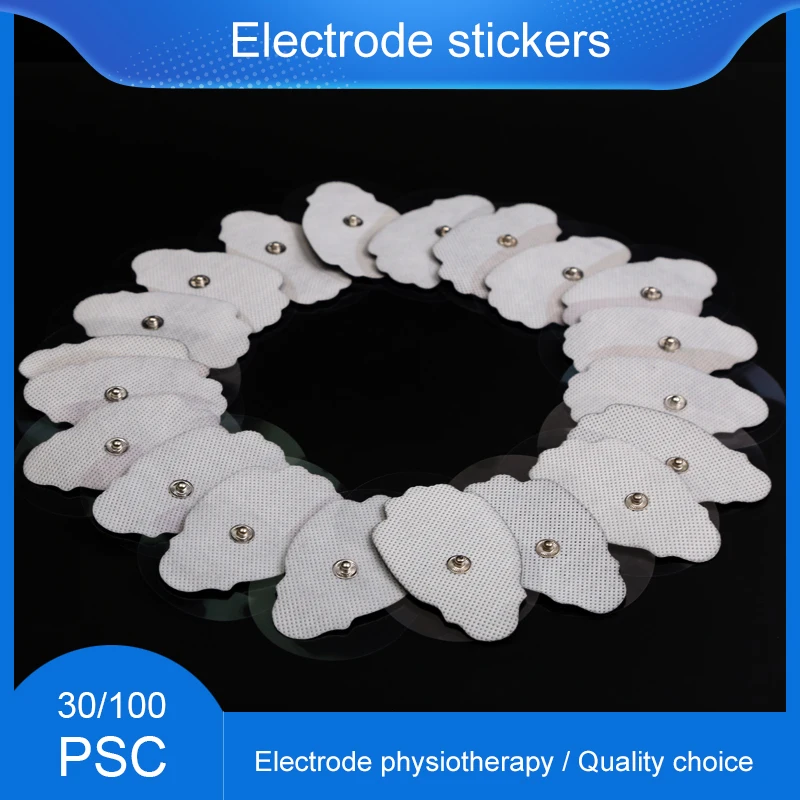 

50/100 Pcs Non-woven Muscle Gel stickers EMS Muscle Stimulator Electrodes Pad/Patch For Tens Electric Machine Digital massager