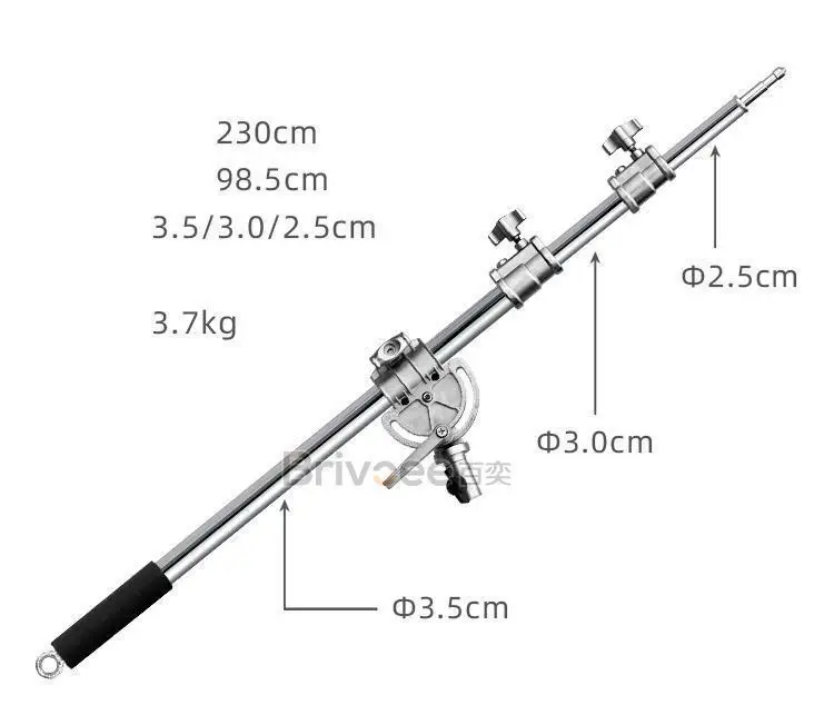 

Photography Magic Leg C- Shaped Frame Bold Crossbar Dome Light Frame Stainless Steel Crossbar Crossbar Crossbar Oblique Arm Stud