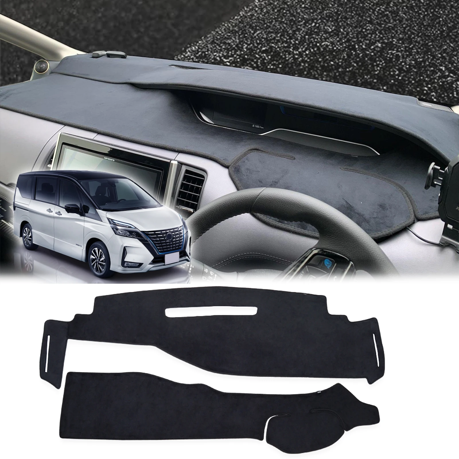 

Подходит для Nissan Serena C27 2016-2022 Suzuki Landy, автомобильные аксессуары, солнцезащитный козырек для приборной панели, защитный ковер