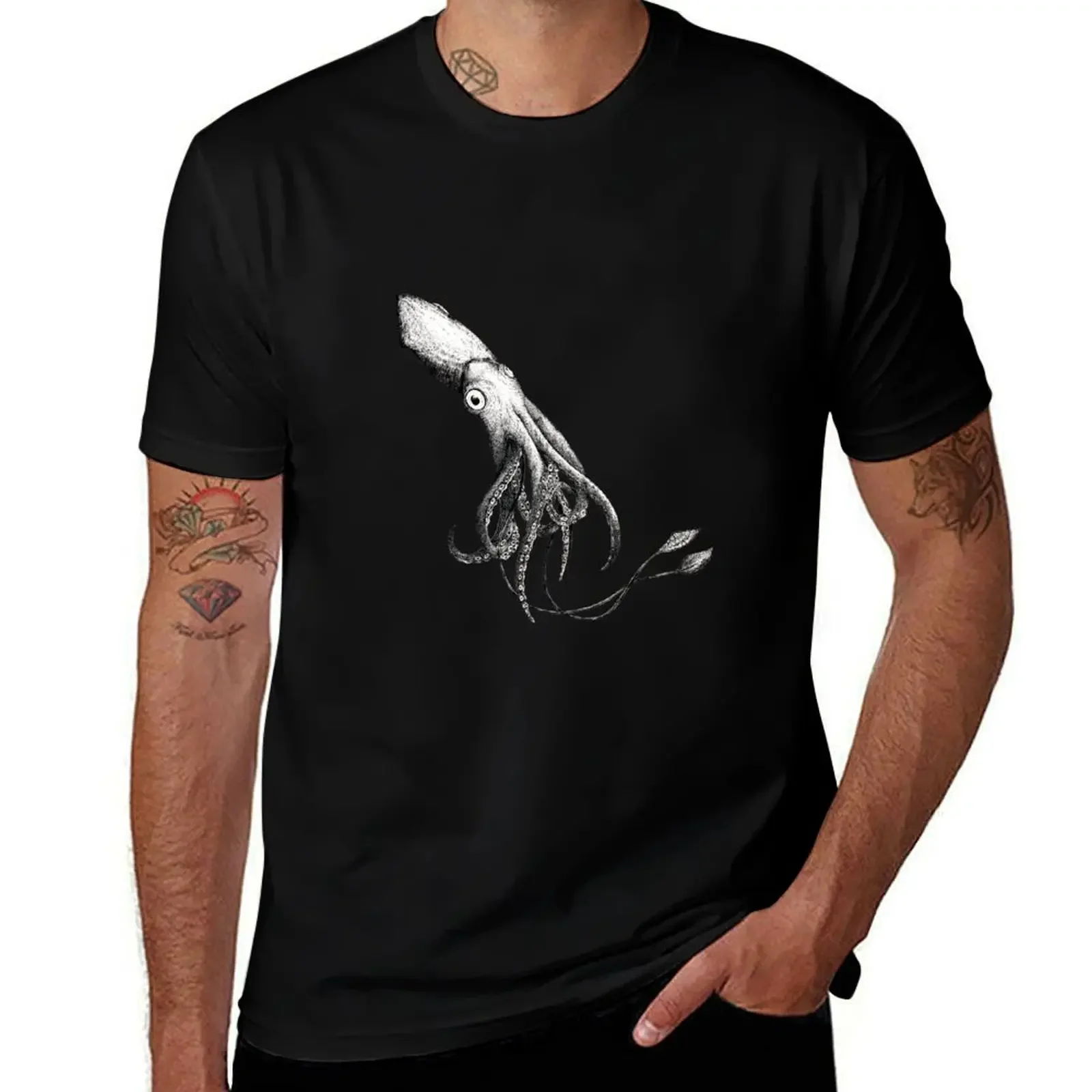 

Illustrated Squid T-Shirt new edition luxury designer Blouse shirts graphic mens designer t shirt