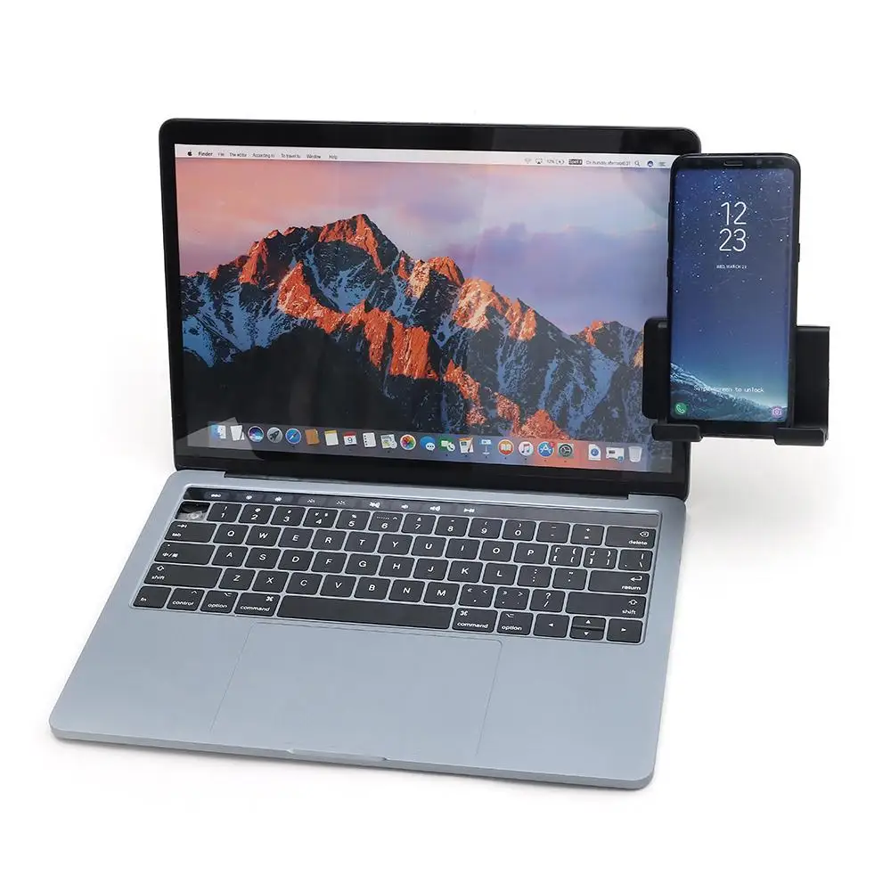 

Creative Cooling Dual Monitor Desktop Sleek Lines Multi Angles Design Laptop Side Stand Notebook Stand Holder Desktop Monitor