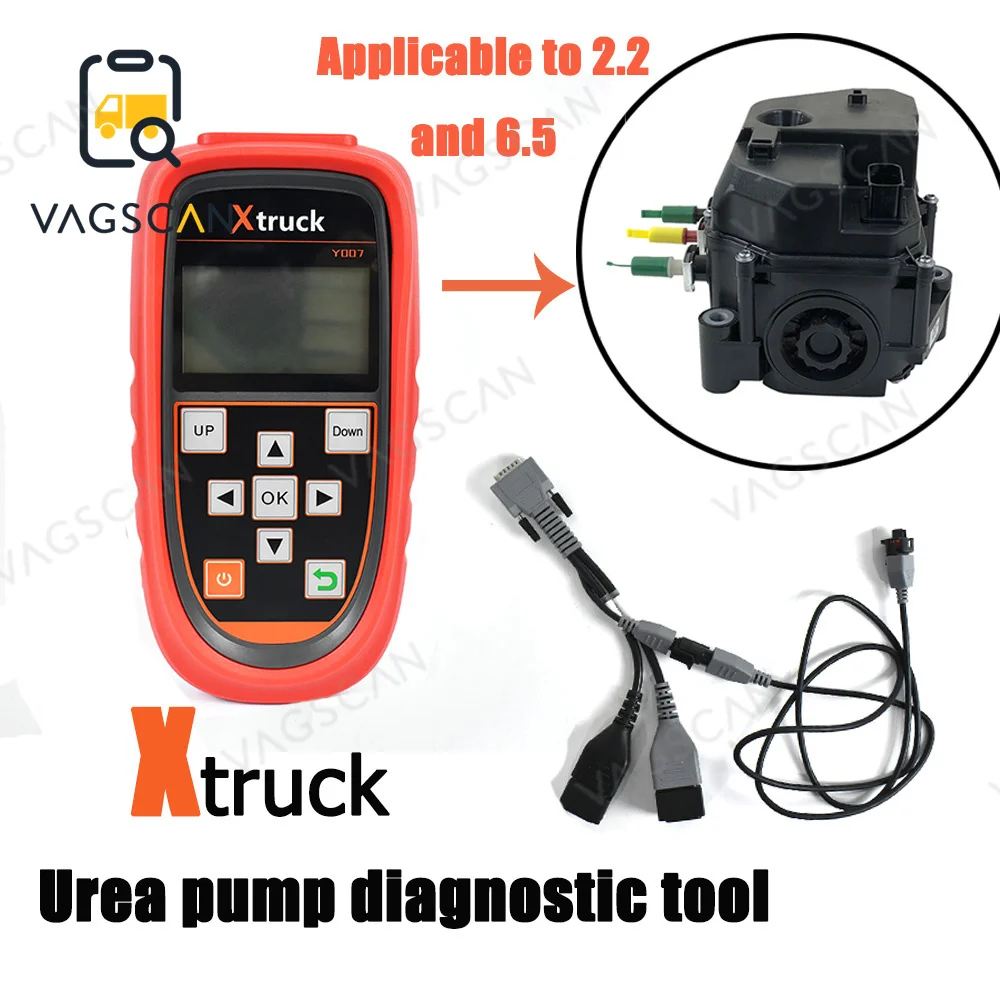 

2023 Injection Test Test Xtruck Y007 Urea Pump Diagnostic Tool Support for 6.5/2.2 Urea Pump Diesel Vehicle Boost Pressure