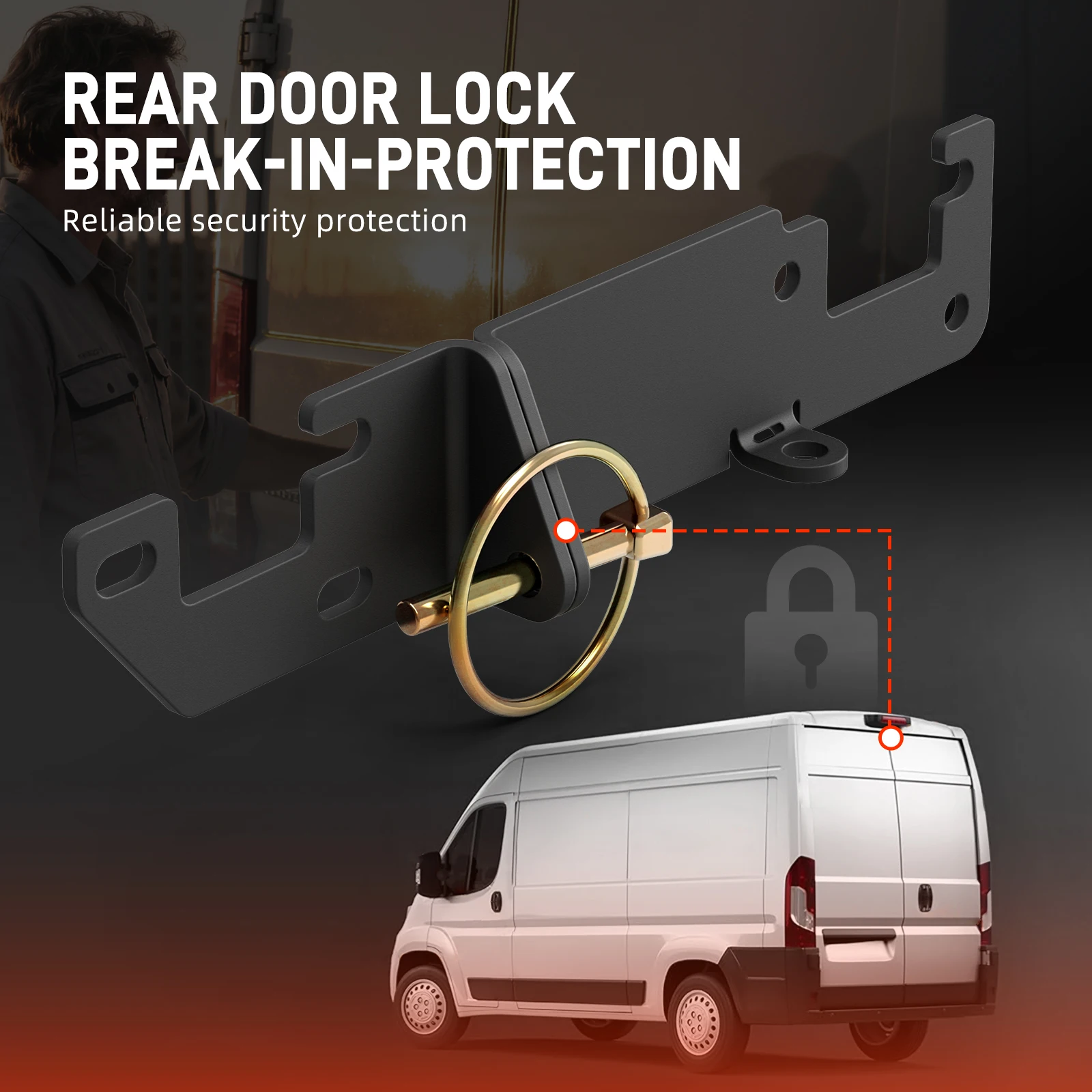 Car Anti-theft Door Locky Protection Set for X250 X290 Fiat Ducato 2006+, for Peugeot Boxer 2006+, for Citroen Jumper 2006+