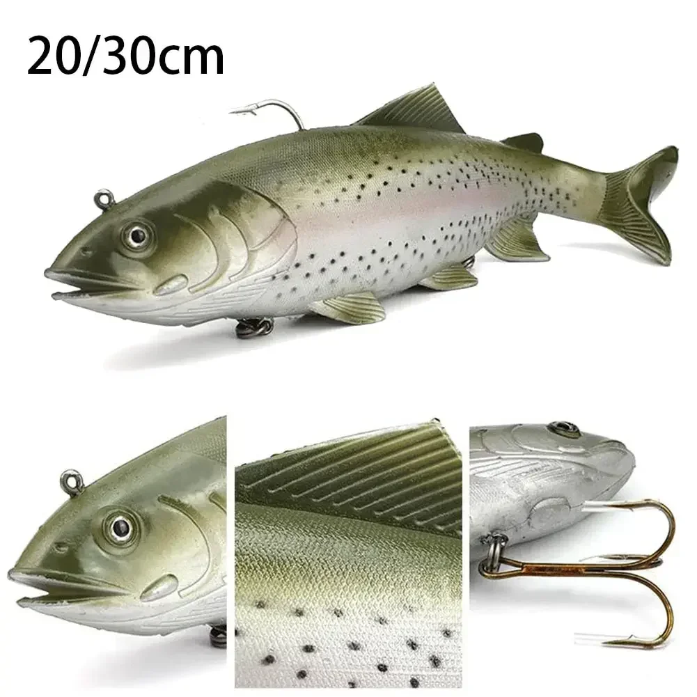 ZWICKE 20/30cm Artificial Wobblers Baits Sea Fishing Big Size Simulate Soft Fishing Lure Pike Swimbait Crank Bait Pesca Tackle