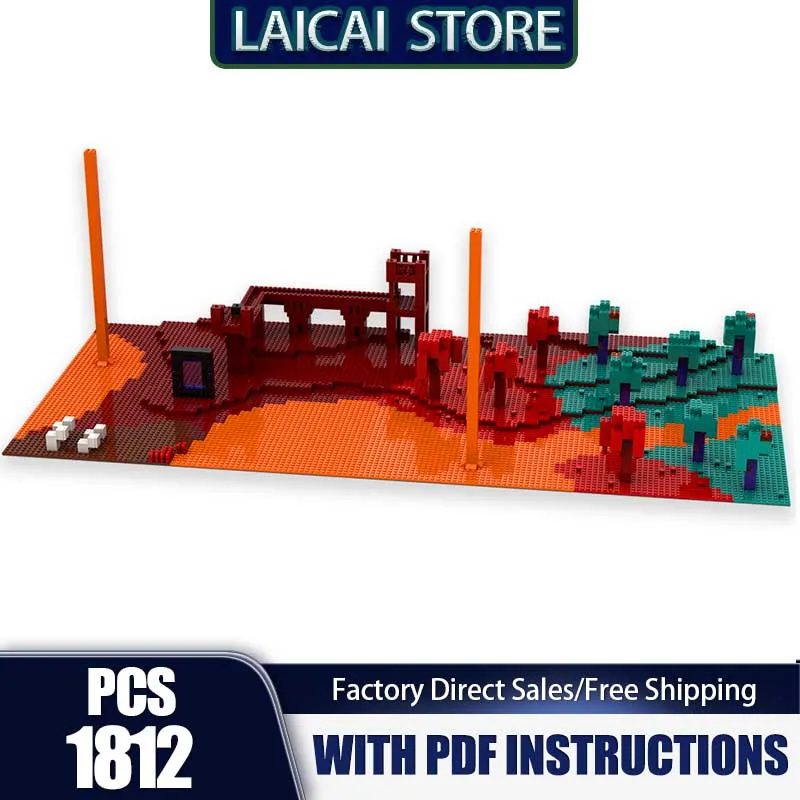 

Популярная игровая модель Moc, строительные кирпичи, модель подземного мира, технология, модульные блоки, подарки, рождественские игрушки, сборка своими руками