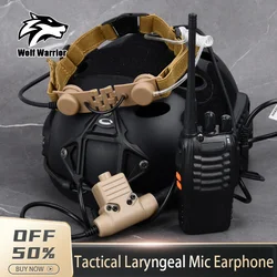 Tactical Laryngeal Throat Mic Eaphone Headset Microphone Walkie Earpiece Radio U94 PTT For Kenwood BaoFeng UV-5R UV-5X UV-82