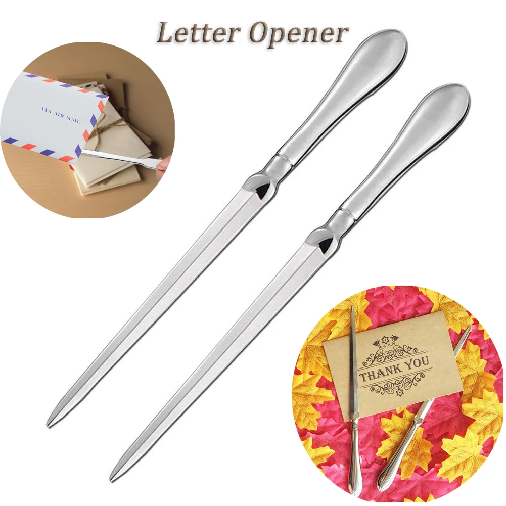 Letter Opener Metal Envelope Opener Paper Cutting Tool Dagger Notebook Slitter A4 Paper Cutter Office School Supply CuttingKnife