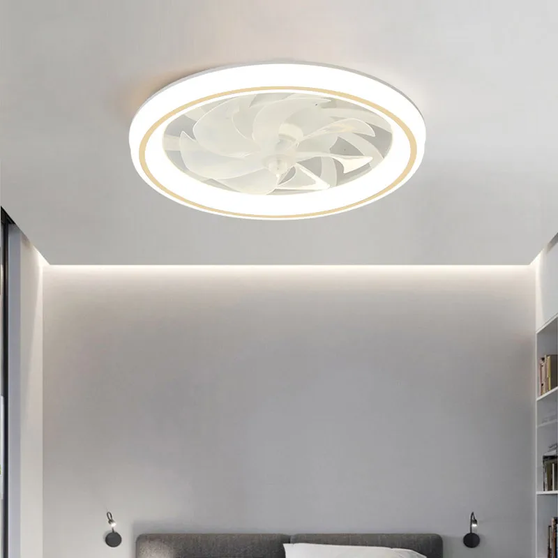 48cm Ceiling Fan Light Living Room Bedroom Modern and Simple Home Intelligent Remote Control Restaurant LED Fan Light