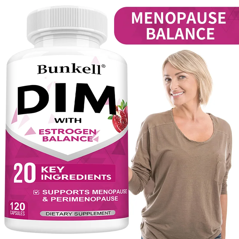DIM Supplement - Support for Detox, Metabolism, Hormone Balance & Menopause - 120 Capsules