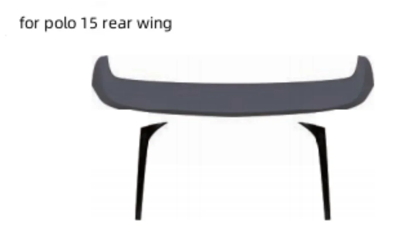 

Body Kit Rear Side Tail wing Assembly for Volkswagen vw POLO 2011-19 Modified to GTI RZ MAX Style ABS Material Car Accessories