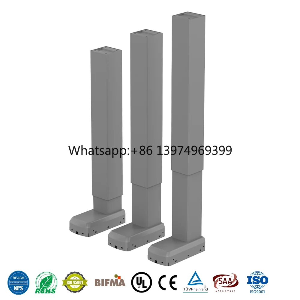 Heavy Duty Electric Lifting Column Cold Rolled Steel Telescopic Table Leg Motorized Height Adjustable for Standing Desk