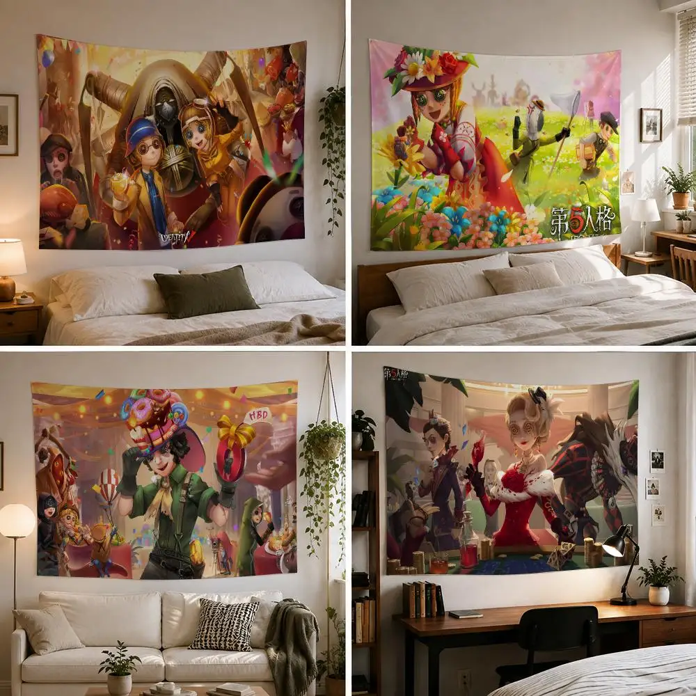 game i-Identity V1 Tapestry Custom Living Bedroom Party Dormitory interior Wall bohemian Decoration Attached clip