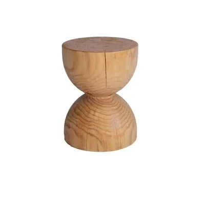 Coffee Table Stool Short Simple Solid Wood Stump Wabi-sabi Homestay Furniture