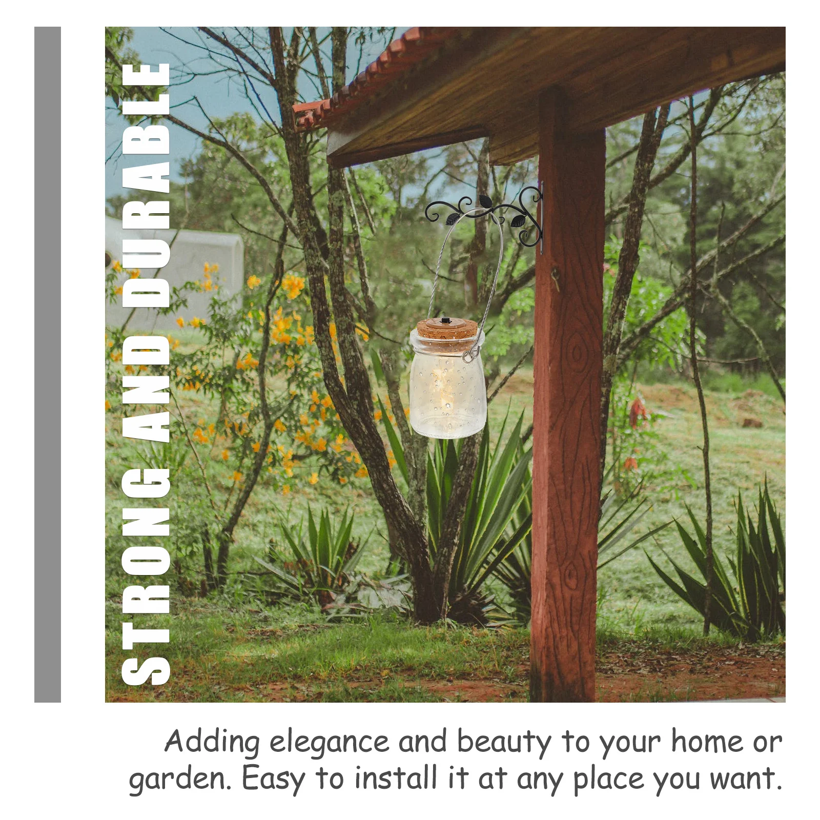 

Glass Bottle Hanging Lamp Warm Light Wedding Decorative Glass Jar Night Lamp Small Lighting for Home Party Outdoor