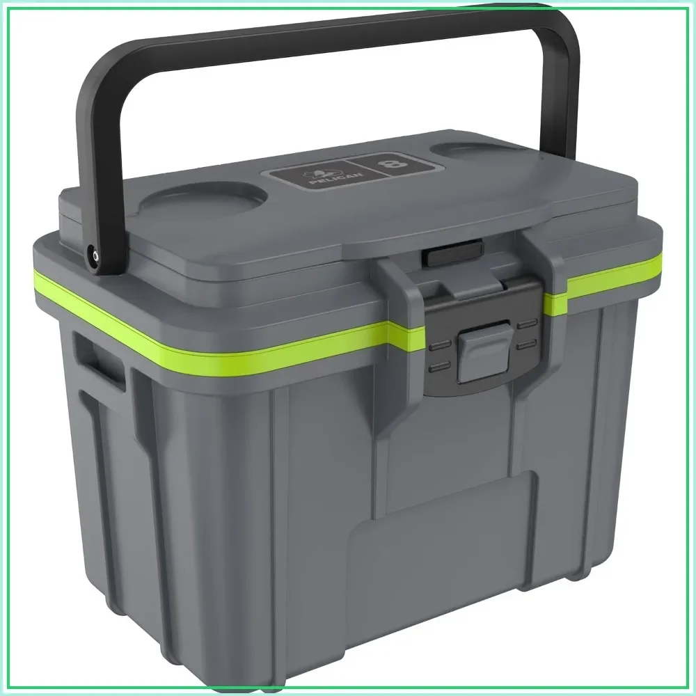 8 Quart Personal Lunch Box Cooler - All-Day Cold, 6-8 Cans, Removable Ice Pack