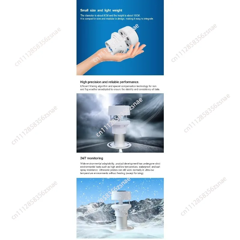 for 6 in1 meteorological station sensor general temperature and humidity illuminance ultrasonic wind speed direction sensor