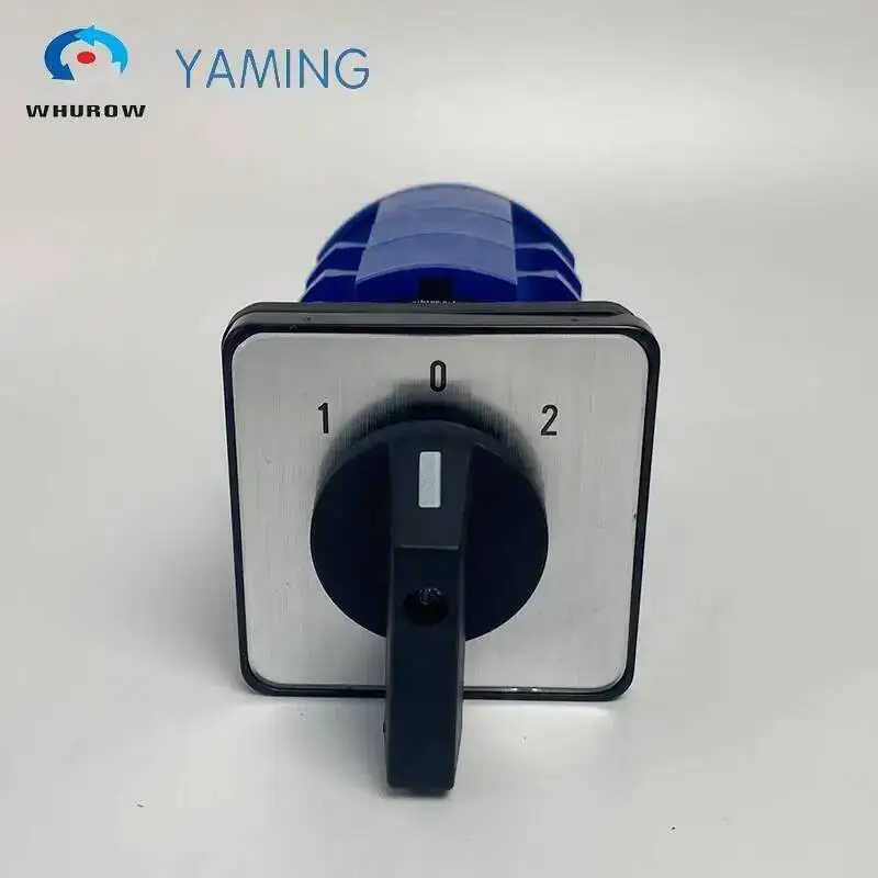 LW26-63 Universal Changeover Rotary Cam Switch 690V 63A 3 Poles Manual Control Dual Power Selector LW28 YMW26-63/3
