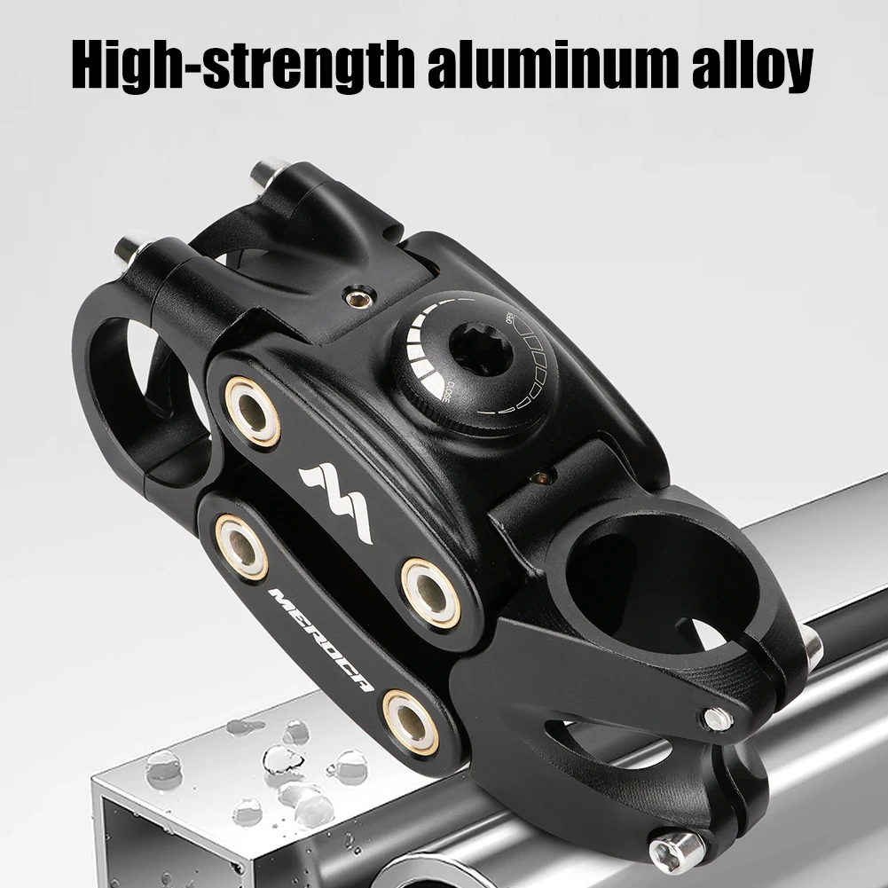 

Aluminum Alloy Bike Handlebar Stem Shock Absorption Bike Stem Handlebar Extender 90mm for Most Bicycle/Road Bike/MTB/BMX Cycling